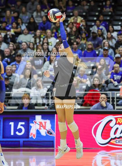 Thumbnail 2 in Nocona @ Leon (UIL 2A D1 Volleyball Final) photogallery.