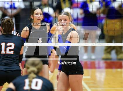 Thumbnail 2 in Nocona @ Leon (UIL 2A D1 Volleyball Final) photogallery.