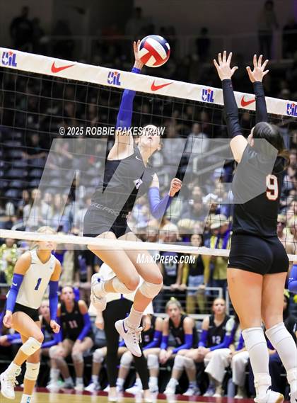 Thumbnail 3 in Nocona @ Leon (UIL 2A D1 Volleyball Final) photogallery.