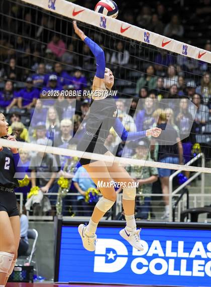 Thumbnail 3 in Nocona @ Leon (UIL 2A D1 Volleyball Final) photogallery.