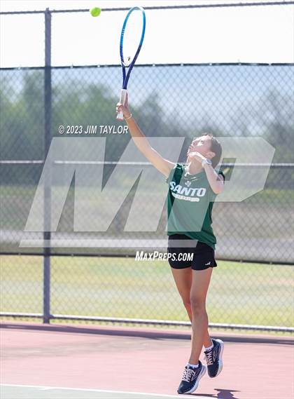 Thumbnail 3 in UIL 2A District Tennis Tournament photogallery.