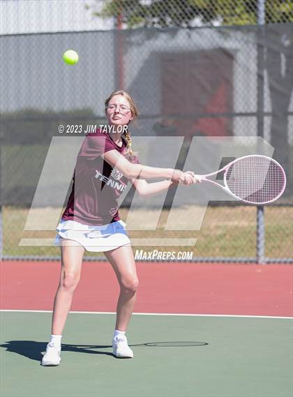 Thumbnail 3 in UIL 2A District Tennis Tournament photogallery.