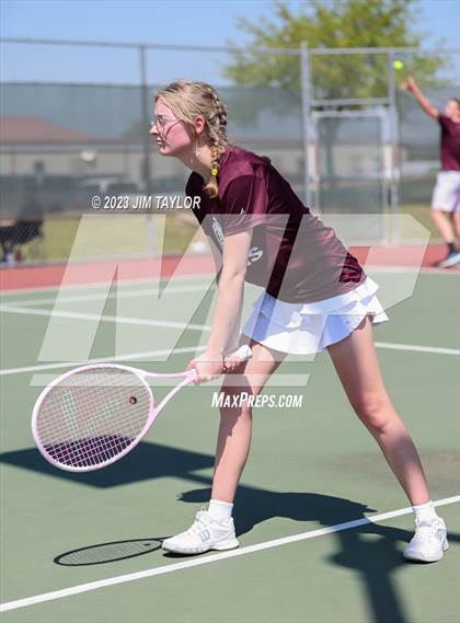 Thumbnail 2 in UIL 2A District Tennis Tournament photogallery.