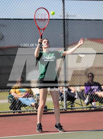 Thumbnail 2 in UIL 2A District Tennis Tournament photogallery.