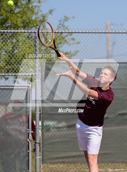 Thumbnail 1 in UIL 2A District Tennis Tournament photogallery.