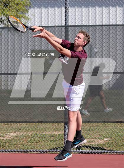 Thumbnail 3 in UIL 2A District Tennis Tournament photogallery.