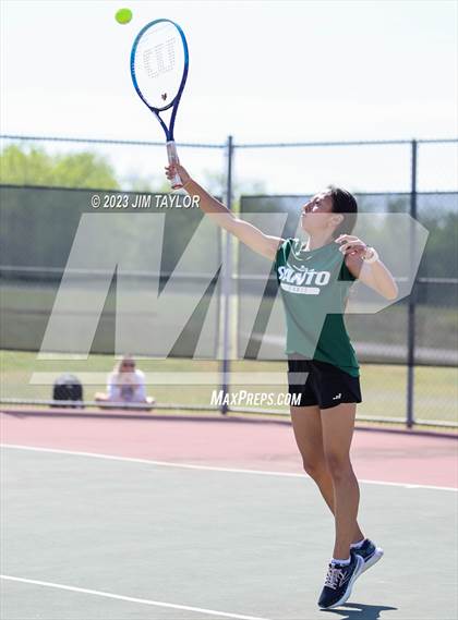 Thumbnail 2 in UIL 2A District Tennis Tournament photogallery.