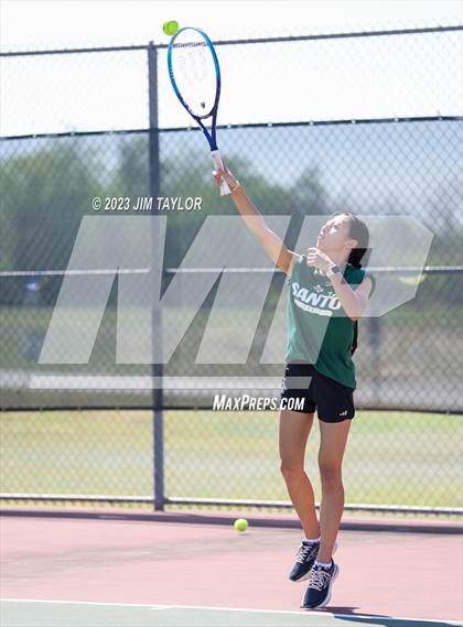 Thumbnail 3 in UIL 2A District Tennis Tournament photogallery.