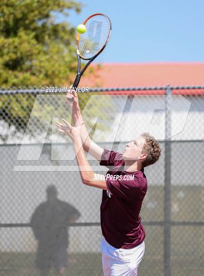 Thumbnail 3 in UIL 2A District Tennis Tournament photogallery.