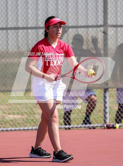 Thumbnail 3 in UIL 2A District Tennis Tournament photogallery.