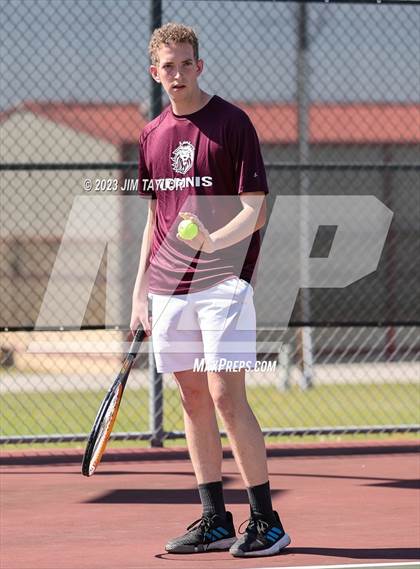 Thumbnail 3 in UIL 2A District Tennis Tournament photogallery.