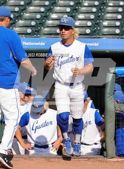 Thumbnail 3 in Gunter vs. London (UIL 3A Baseball Semifinal) photogallery.