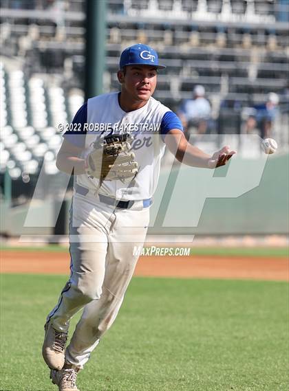 Thumbnail 3 in Gunter vs. London (UIL 3A Baseball Semifinal) photogallery.