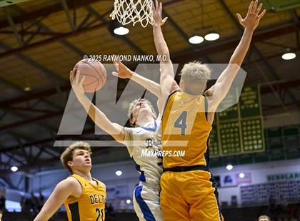 Thumbnail 2 in Delta vs. Fort Wayne Blackhawk Christian (IHSAA 4A New Castle Regional)  photogallery.