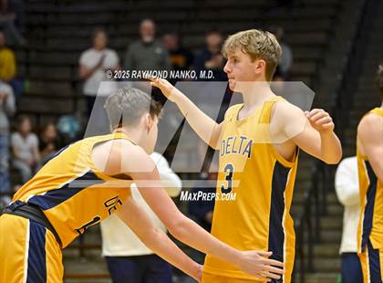 Thumbnail 1 in Delta vs. Fort Wayne Blackhawk Christian (IHSAA 4A New Castle Regional)  photogallery.