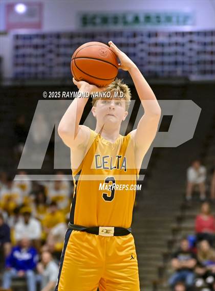 Thumbnail 1 in Delta vs. Fort Wayne Blackhawk Christian (IHSAA 4A New Castle Regional)  photogallery.