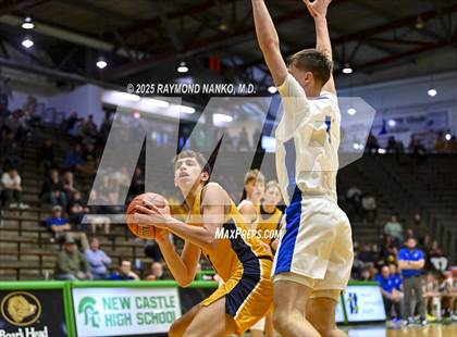 Thumbnail 1 in Delta vs. Fort Wayne Blackhawk Christian (IHSAA 4A New Castle Regional)  photogallery.