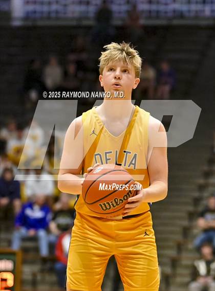 Thumbnail 3 in Delta vs. Fort Wayne Blackhawk Christian (IHSAA 4A New Castle Regional)  photogallery.