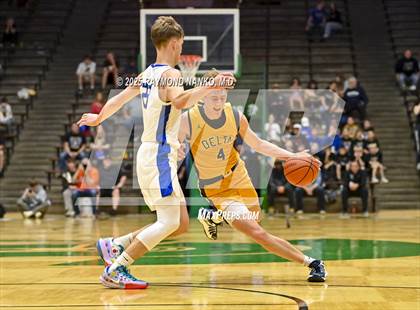 Thumbnail 2 in Delta vs. Fort Wayne Blackhawk Christian (IHSAA 4A New Castle Regional)  photogallery.