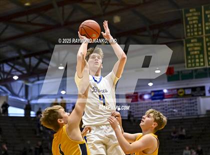 Thumbnail 1 in Delta vs. Fort Wayne Blackhawk Christian (IHSAA 4A New Castle Regional)  photogallery.