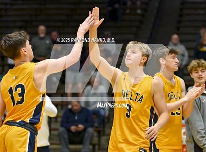 Thumbnail 1 in Delta vs. Fort Wayne Blackhawk Christian (IHSAA 4A New Castle Regional)  photogallery.