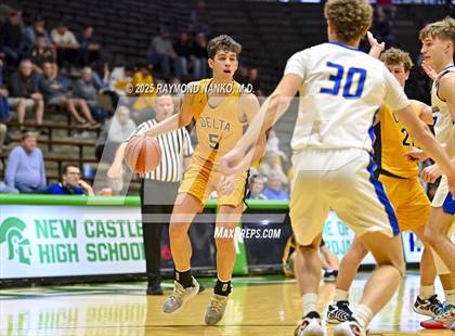 Thumbnail 2 in Delta vs. Fort Wayne Blackhawk Christian (IHSAA 4A New Castle Regional)  photogallery.