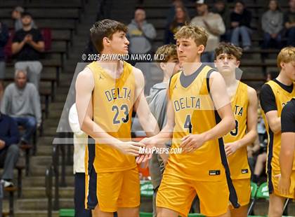 Thumbnail 3 in Delta vs. Fort Wayne Blackhawk Christian (IHSAA 4A New Castle Regional)  photogallery.