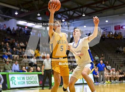 Thumbnail 1 in Delta vs. Fort Wayne Blackhawk Christian (IHSAA 4A New Castle Regional)  photogallery.