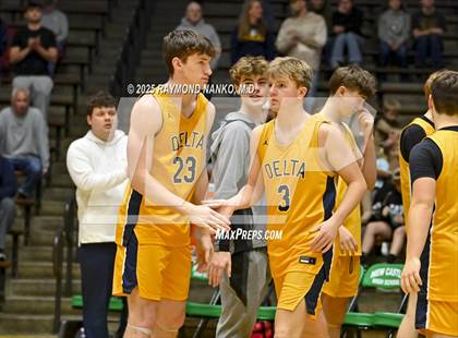 Thumbnail 3 in Delta vs. Fort Wayne Blackhawk Christian (IHSAA 4A New Castle Regional)  photogallery.