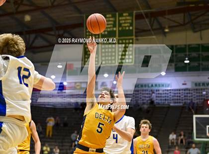 Thumbnail 1 in Delta vs. Fort Wayne Blackhawk Christian (IHSAA 4A New Castle Regional)  photogallery.