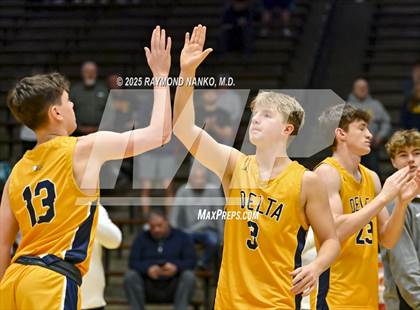 Thumbnail 2 in Delta vs. Fort Wayne Blackhawk Christian (IHSAA 4A New Castle Regional)  photogallery.