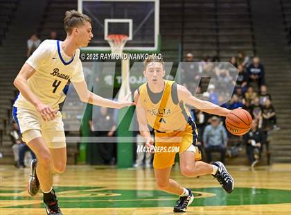 Thumbnail 1 in Delta vs. Fort Wayne Blackhawk Christian (IHSAA 4A New Castle Regional)  photogallery.
