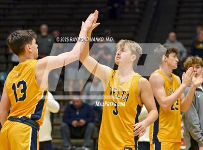 Thumbnail 3 in Delta vs. Fort Wayne Blackhawk Christian (IHSAA 4A New Castle Regional)  photogallery.