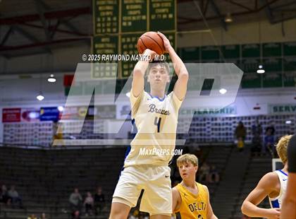Thumbnail 1 in Delta vs. Fort Wayne Blackhawk Christian (IHSAA 4A New Castle Regional)  photogallery.