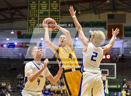 Thumbnail 1 in Delta vs. Fort Wayne Blackhawk Christian (IHSAA 4A New Castle Regional)  photogallery.