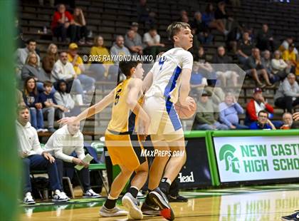 Thumbnail 1 in Delta vs. Fort Wayne Blackhawk Christian (IHSAA 4A New Castle Regional)  photogallery.