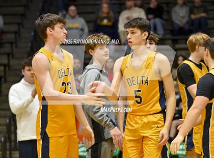 Thumbnail 3 in Delta vs. Fort Wayne Blackhawk Christian (IHSAA 4A New Castle Regional)  photogallery.