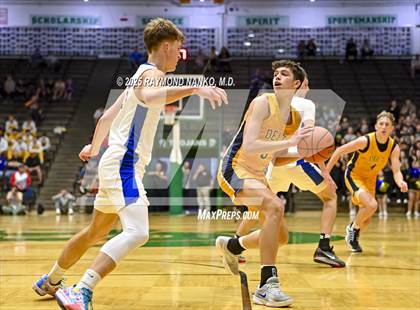 Thumbnail 1 in Delta vs. Fort Wayne Blackhawk Christian (IHSAA 4A New Castle Regional)  photogallery.