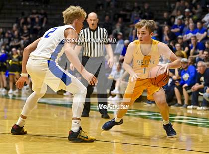 Thumbnail 1 in Delta vs. Fort Wayne Blackhawk Christian (IHSAA 4A New Castle Regional)  photogallery.