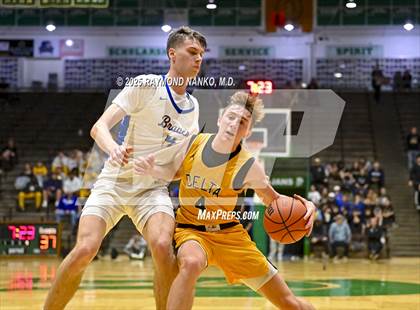 Thumbnail 1 in Delta vs. Fort Wayne Blackhawk Christian (IHSAA 4A New Castle Regional)  photogallery.