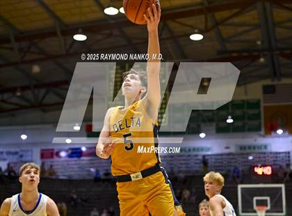 Thumbnail 1 in Delta vs. Fort Wayne Blackhawk Christian (IHSAA 4A New Castle Regional)  photogallery.