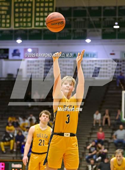 Thumbnail 1 in Delta vs. Fort Wayne Blackhawk Christian (IHSAA 4A New Castle Regional)  photogallery.