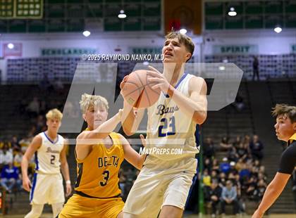 Thumbnail 3 in Delta vs. Fort Wayne Blackhawk Christian (IHSAA 4A New Castle Regional)  photogallery.
