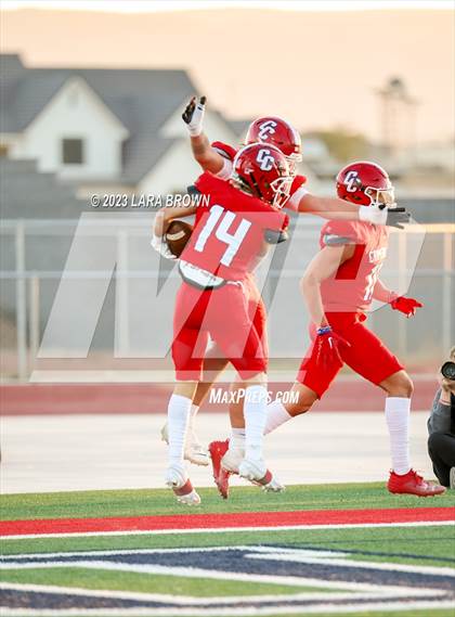 Thumbnail 2 in Crimson Cliffs vs. Desert Hills (UHSAA 4A Quarterfinal Playoff) photogallery.
