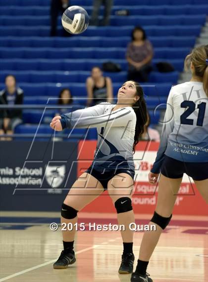 Thumbnail 3 in Upland Christian Academy vs. Santa Clarita Christian (CIF-SS D5AA Final) photogallery.