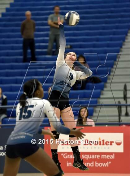 Thumbnail 2 in Upland Christian Academy vs. Santa Clarita Christian (CIF-SS D5AA Final) photogallery.