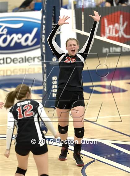 Thumbnail 2 in Upland Christian Academy vs. Santa Clarita Christian (CIF-SS D5AA Final) photogallery.