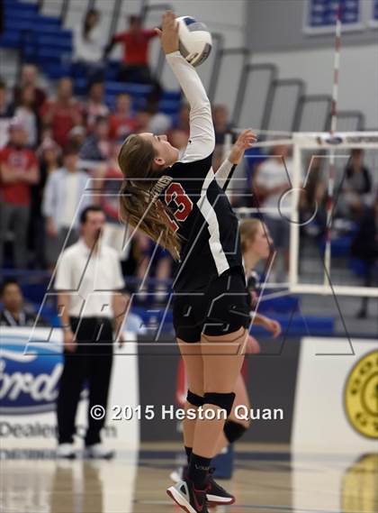 Thumbnail 2 in Upland Christian Academy vs. Santa Clarita Christian (CIF-SS D5AA Final) photogallery.