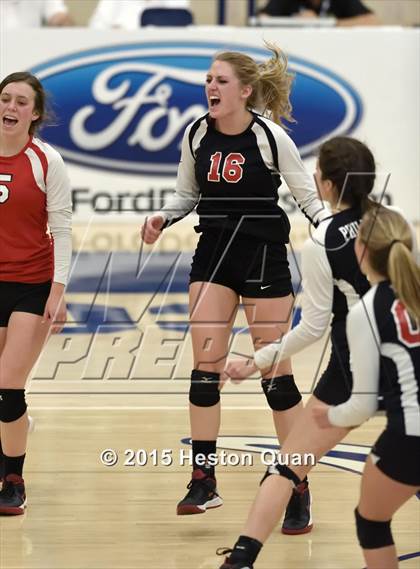 Thumbnail 2 in Upland Christian Academy vs. Santa Clarita Christian (CIF-SS D5AA Final) photogallery.