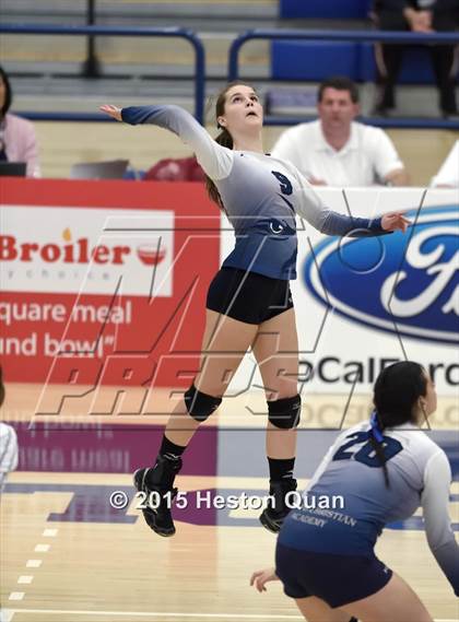 Thumbnail 1 in Upland Christian Academy vs. Santa Clarita Christian (CIF-SS D5AA Final) photogallery.